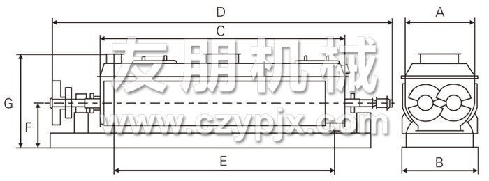 空心槳葉干燥機結構示意圖
